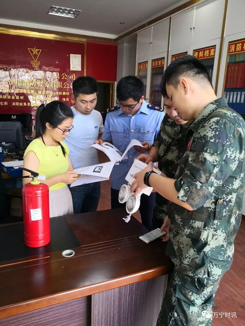 万宁突击检查市场上销售的消防器材产品